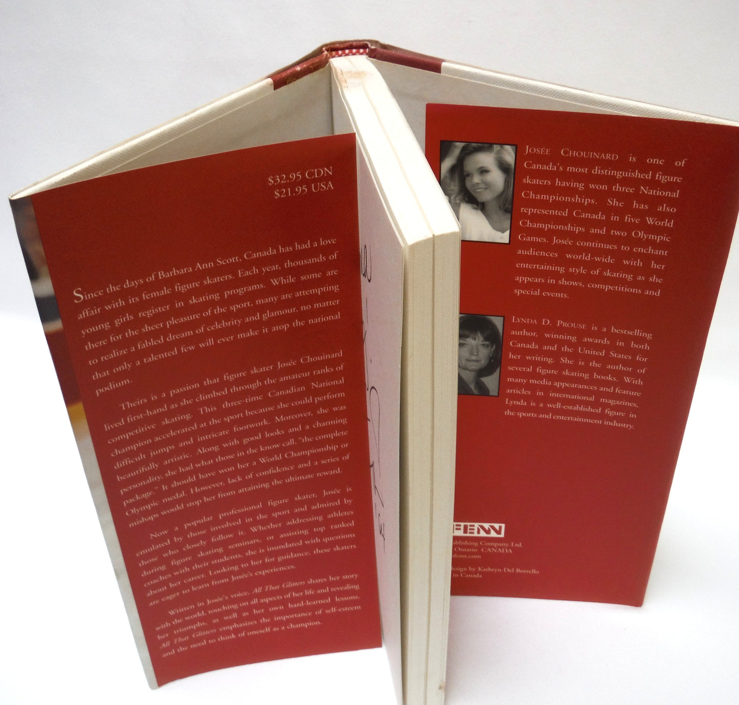 ALL THAT GLITTERS, Biography by Josée Chouinard with Lynda D. Prouse (1st Ed. SIGNED)