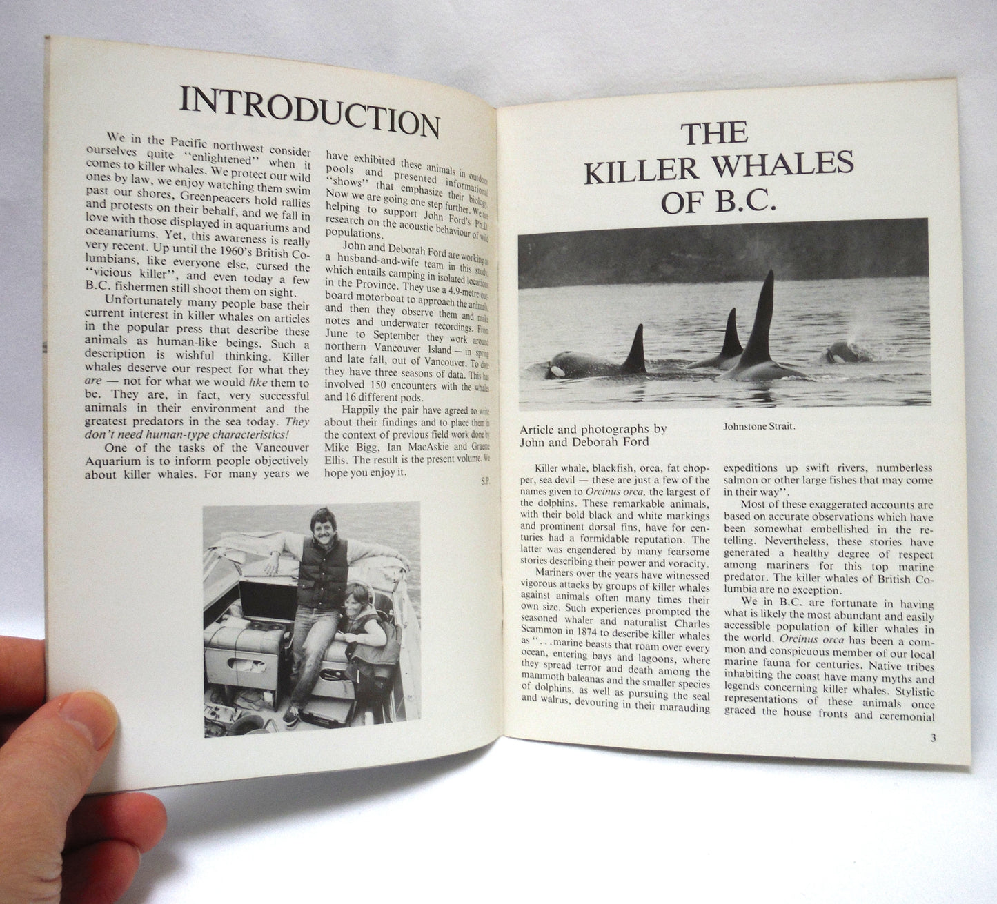 WATERS, Journal of the Vancouver Aquarium, Vol 5, Number 1, Summer 1981: THE KILLER WHALES OF B.C. (1973 1st Ed.)