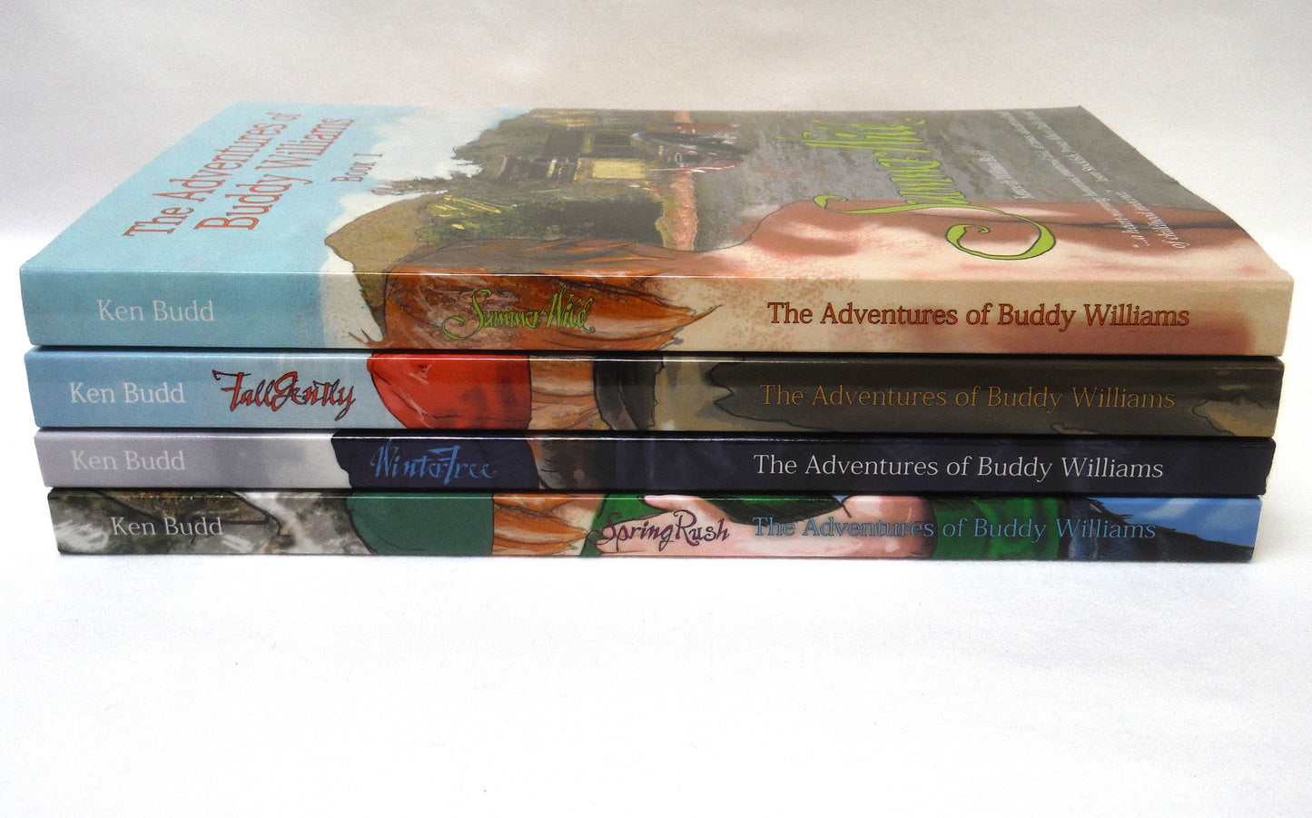 THE ADVENTURES OF BUDDY WILLIAMS, A Special Young Readers FOUR-BOOK PACKAGE Volumes I to IV, by Kenneth William Budd (1st Ed. SIGNED)