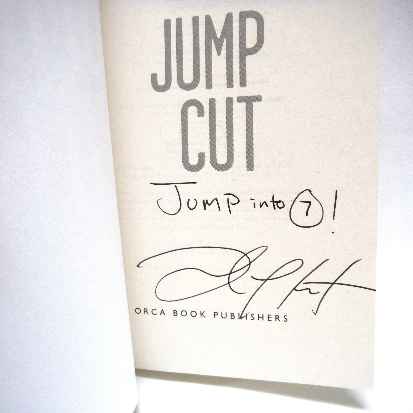 JUMP CUT, Seven The Series by Ted Staunton (1st Ed. SIGNED)