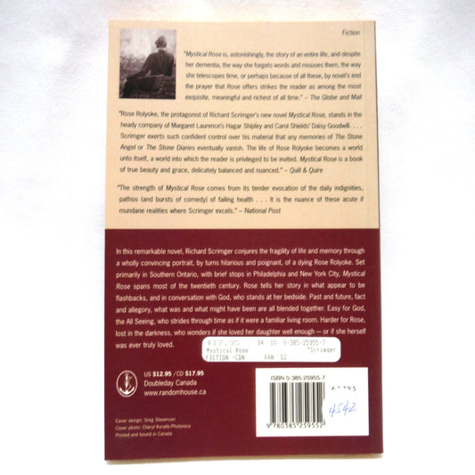 MYSTICAL ROSE, A Novel by Richard Scrimger (1st Ed. SIGNED)