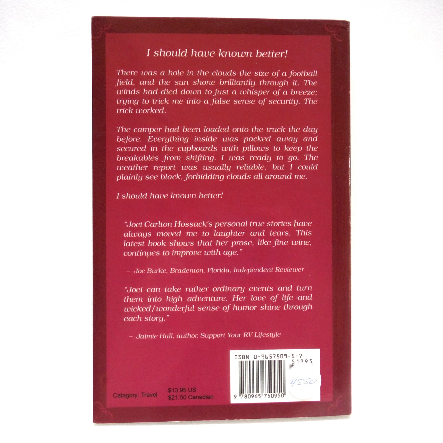 FREE SPIRIT, Born to Wander, Stories by Joei Carlton Hossack (1st Ed. SIGNED)