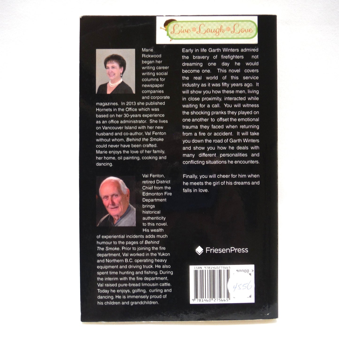 BEHIND THE SMOKE, A Novel by Rickwood / Fenton (1st Ed. SIGNED)