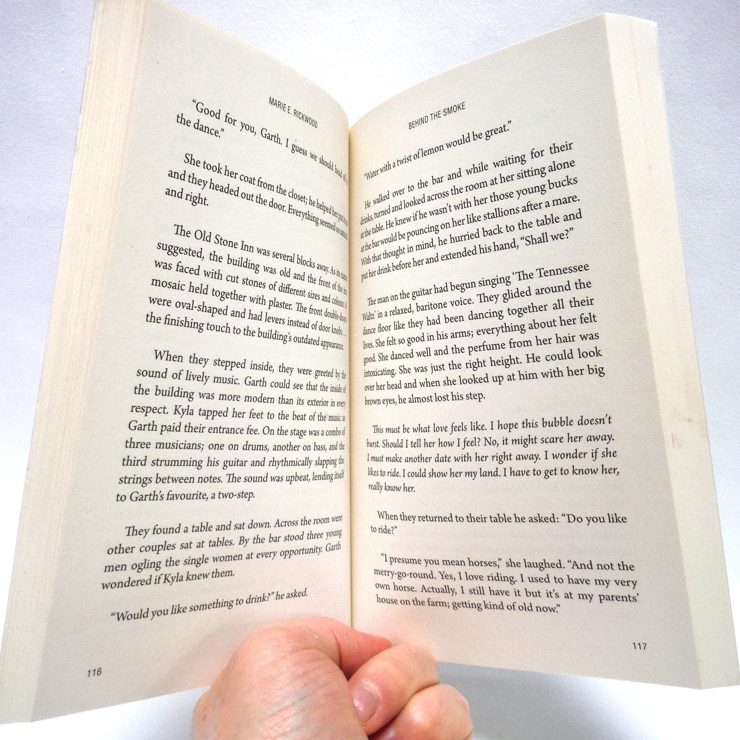 BEHIND THE SMOKE, A Novel by Rickwood / Fenton (1st Ed. SIGNED)