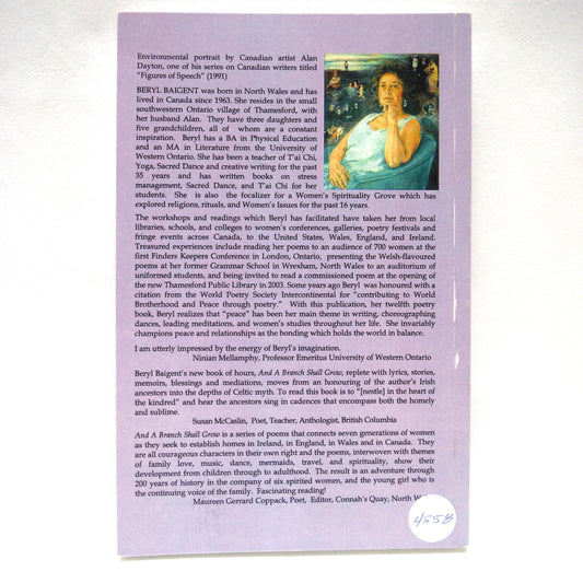 AND A BRANCH SHALL GROW, The Irish Connection, Poems by Beryl Baigent (1st Ed. SIGNED)