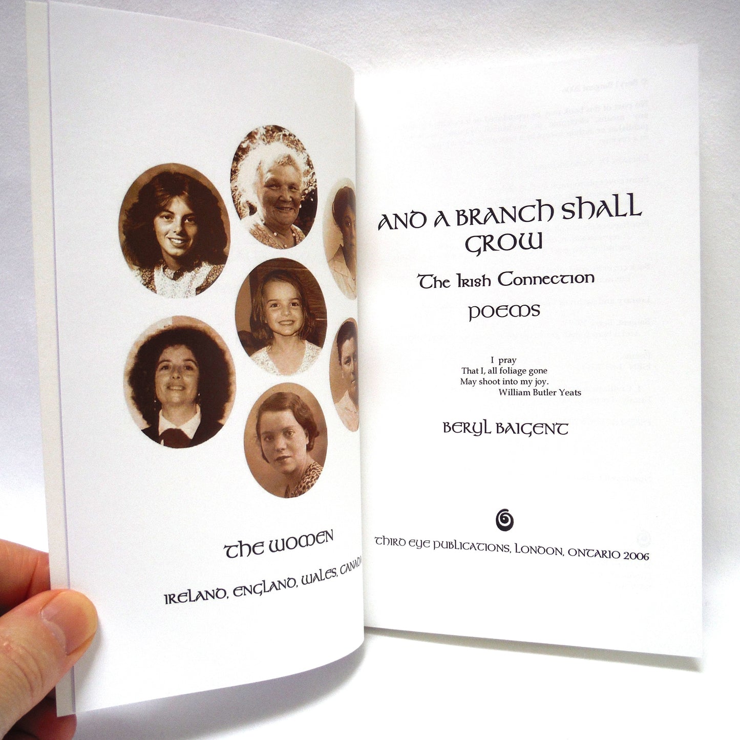 AND A BRANCH SHALL GROW, The Irish Connection, Poems by Beryl Baigent (1st Ed. SIGNED)