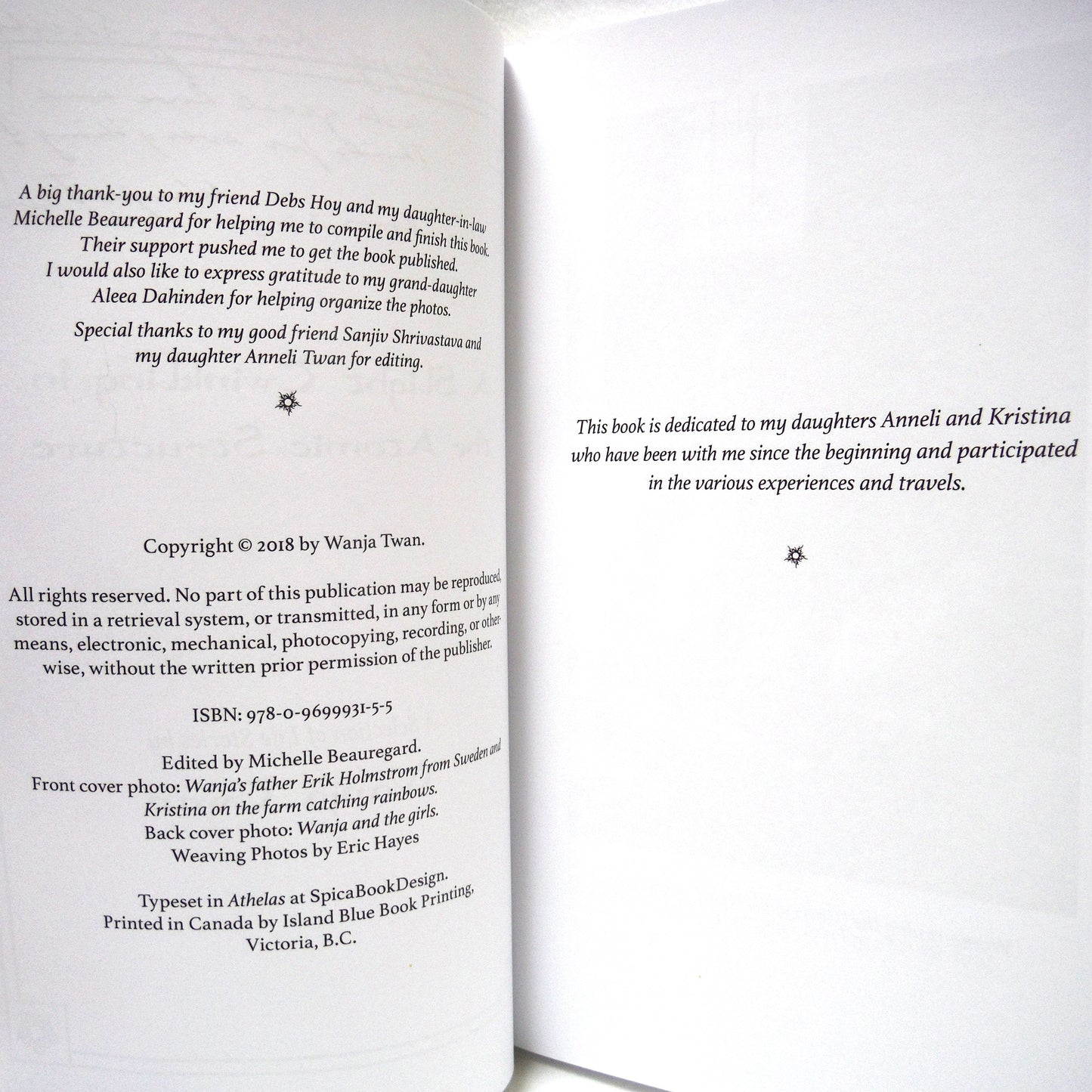 A SLIGHT TWINKLING IN THE ATOMIC STRUCTURE, A Selection of Life Stories by Wanja Twan (1st Ed. SIGNED)