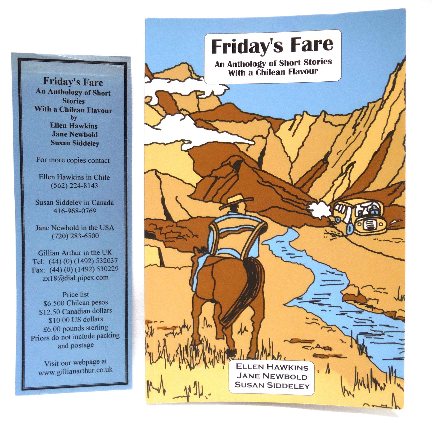 FRIDAY'S FARE, An Anthology of Short Stories With a Chilean Flavour, by Ellen Hawkins, Jane Newbold, Susan Siddeley (1st Ed. SIGNED)
