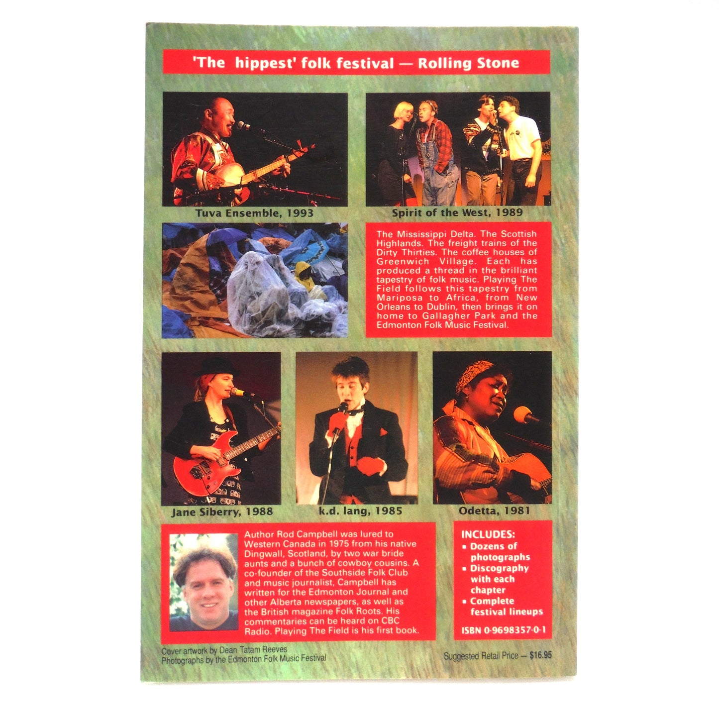 PLAYING THE FIELD, The Story of the Edmonton Folk Music Festival, by Rod Campbell (1st Ed. SIGNED)