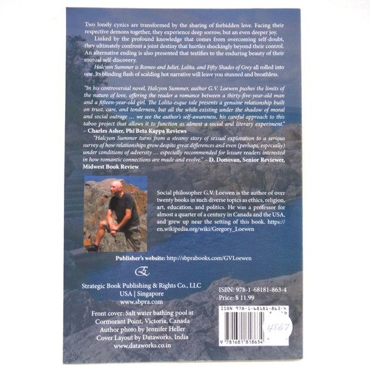 HALCYON SUMMER, A Novel by G.V. Loewen (1st Ed. SIGNED)