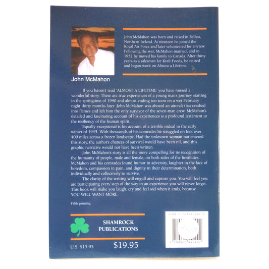 ALMOST A LIFETIME, Who was the unknown woman? A True Story by John McMahon (1st Ed. SIGNED)