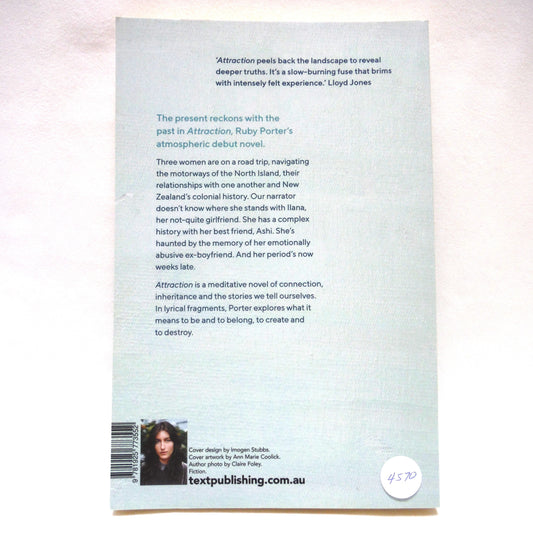 ATTRACTION, A Novel by Ruby Porter (1st Ed. SIGNED)