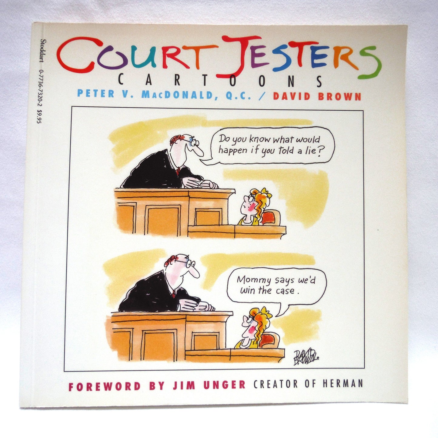 COURT JESTERS, CARTOONS by Peter V. MacDonald, Q.C. and David Brown (1st Ed. SIGNED)