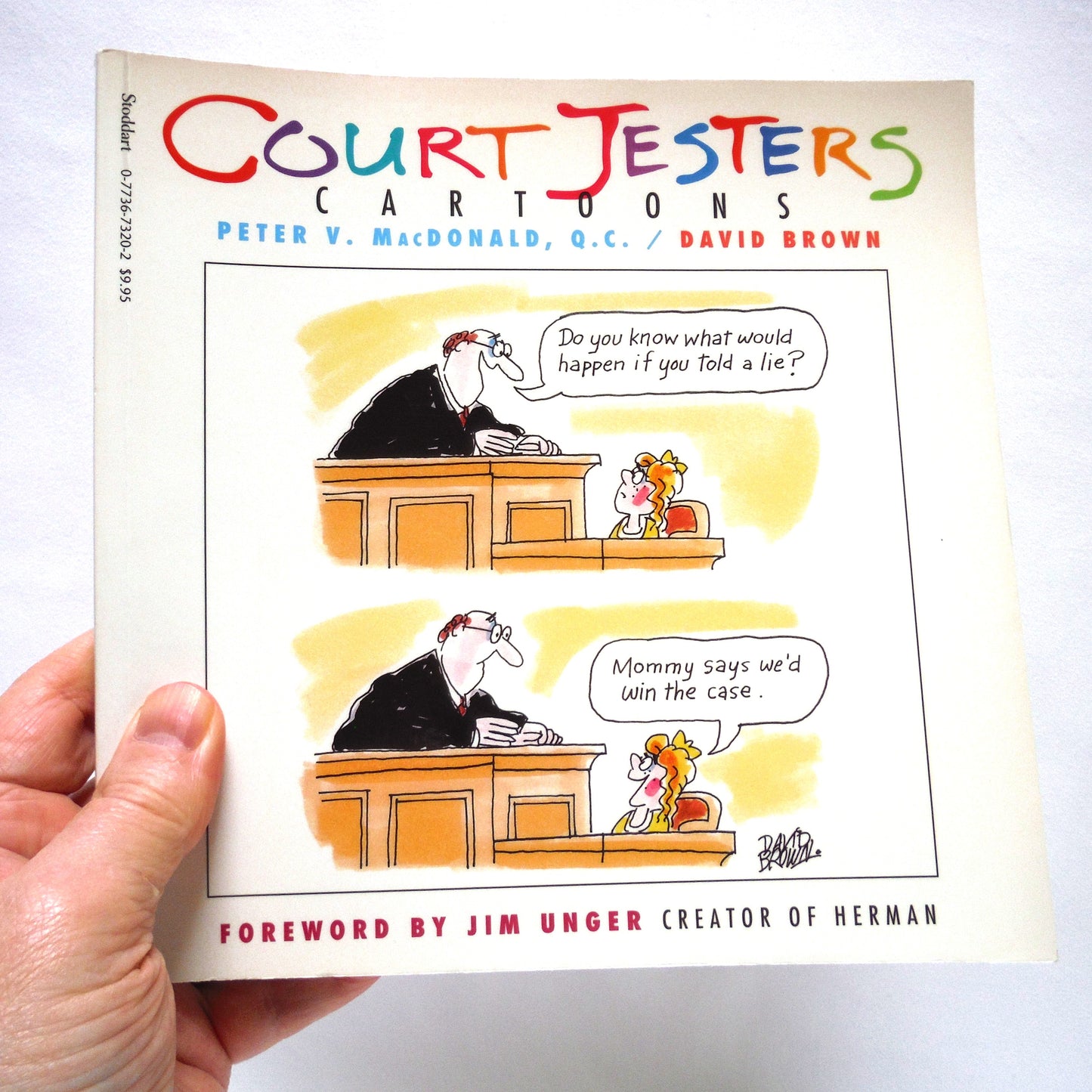 COURT JESTERS, CARTOONS by Peter V. MacDonald, Q.C. and David Brown (1st Ed. SIGNED)