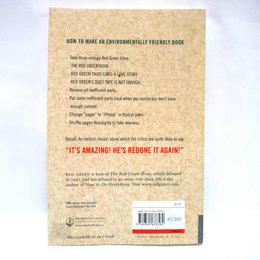 THE GREEN RED GREEN, RED'S FIRST THREE BOOKS, Now With Reduced Gas Emissions, by Steve Smith (2012 1st Ed.)