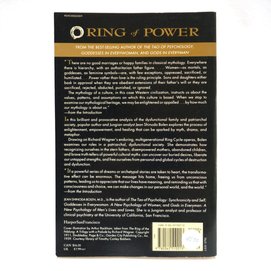 RING OF FIRE, The Abandoned Child, The Authoritarian Father, and the Disempowered Feminine, by Jean Shinoda Bolen, M.D. (1992 1st Ed.)
