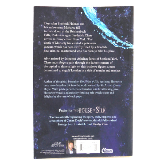 MORIARTY, Sherlock Holmes is Dead and Darkness Falls, by Anthony Horowitz (2014 1st Ed.)