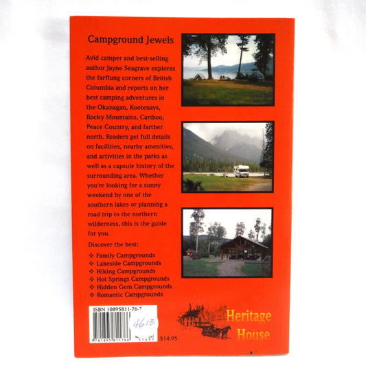 BEST CAMPING ADVENTURES of Northern, Central and Southeastern British Columbia, by Jayne Seagrave (1999 1st Ed.)