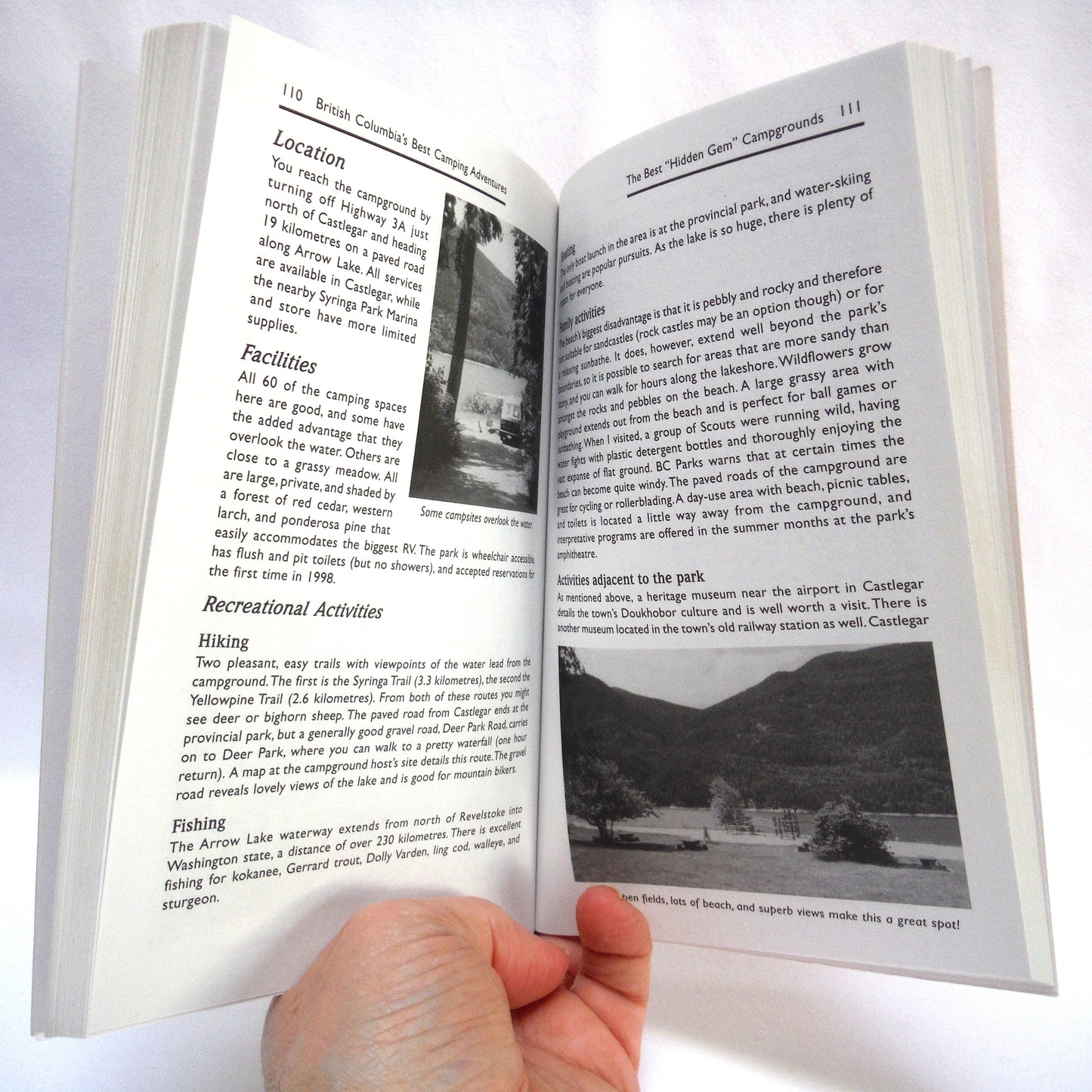 BEST CAMPING ADVENTURES of Northern, Central and Southeastern British Columbia, by Jayne Seagrave (1999 1st Ed.)
