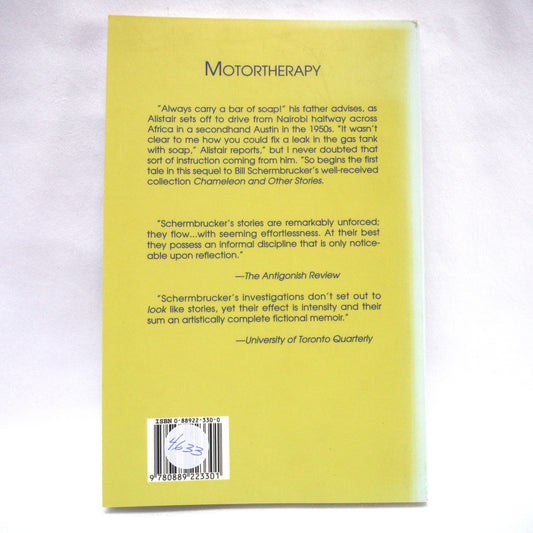 MOTORTHERAPY and Other Stories, by Bill Schermbrucker (1993 1st Ed.)