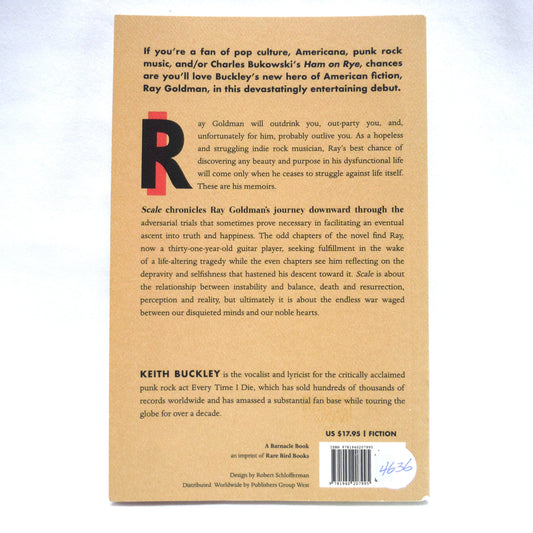 SCALE, A Novel by Keith Buckley (2015 1st Ed.)