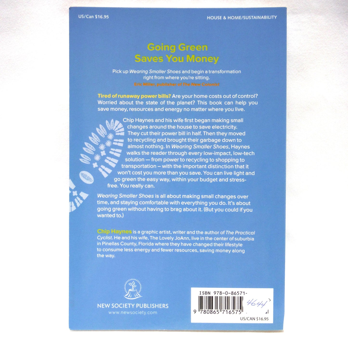 WEARING SMALLER SHOES, Living Light on the Big Blue Marble, by Chip Haynes (2009 1st Ed.)