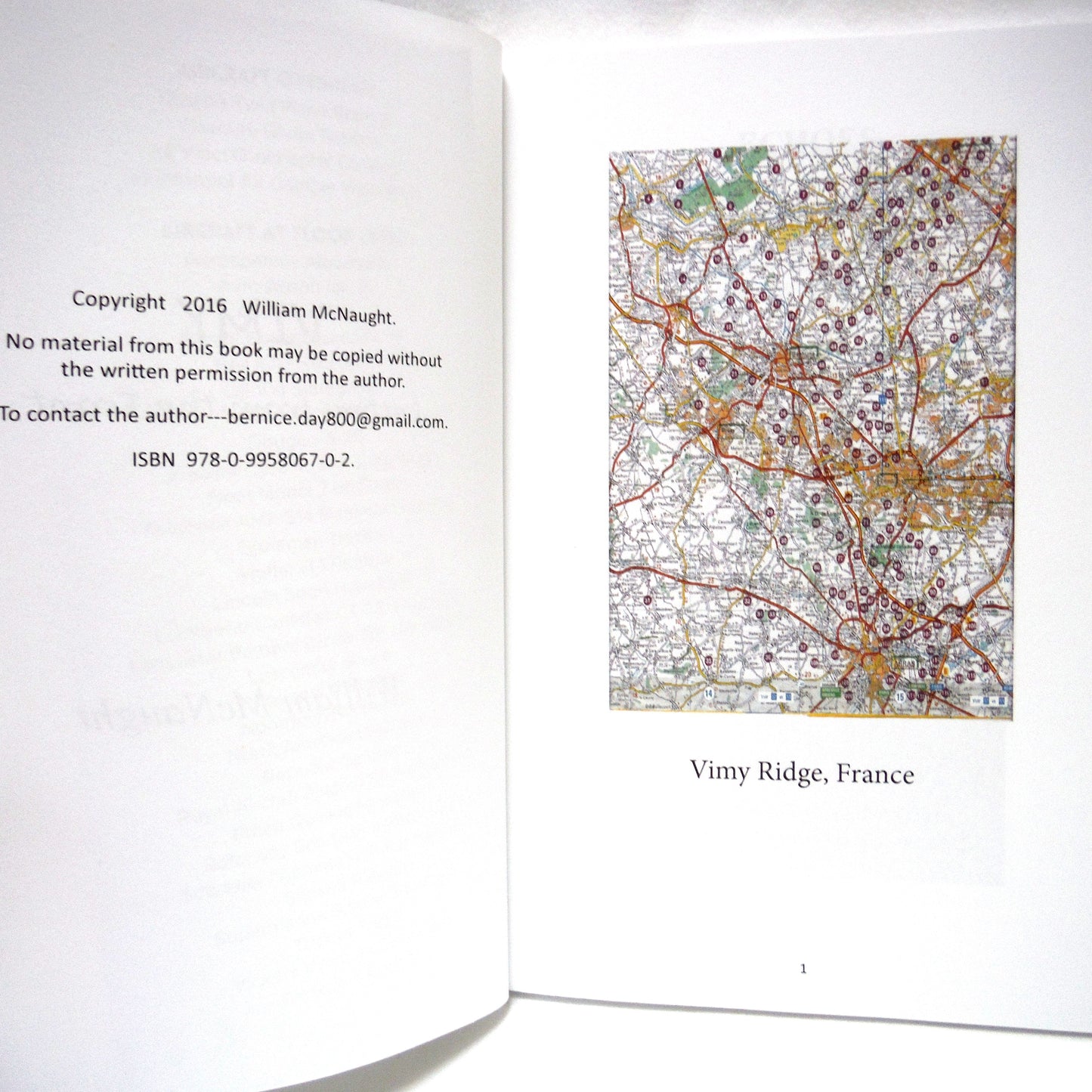 VIMY, LETTERS FROM THE FRONT, by William McNaught (2016 1st Ed.)