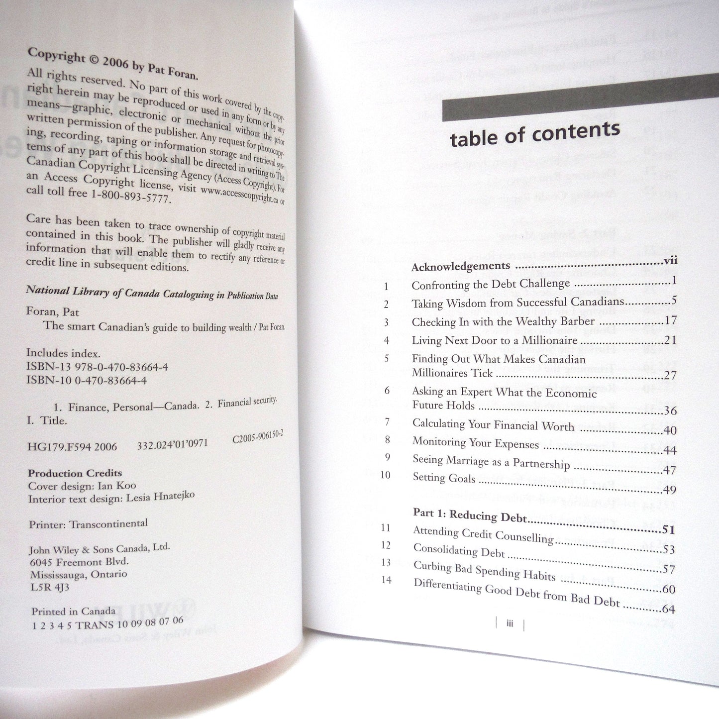 THE SMART CANADIAN'S GUIDE TO BUILDING WEALTH, by Pat Foran of CTV's Consumer Alert (2006 1st Ed.)