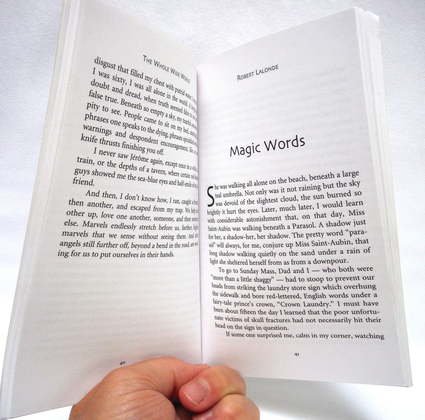 THE WHOLE WIDE WORLD, By Robert Lalonde, Translated by Neil B. Bishop, 1998