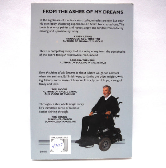 FROM THE ASHES OF MY DREAMS, by Ed Smith (2001 1st Ed.)