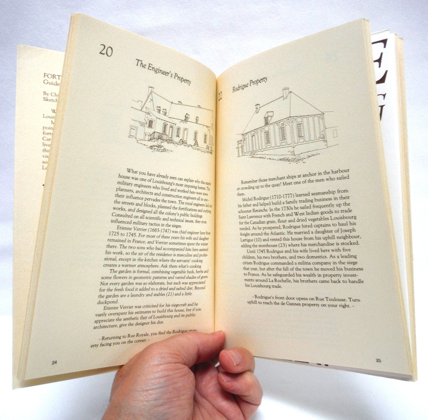 FORTRESS OF LOUISBOURG, The Official Souvenir Guide by Christopher Moore, and Sketches by Terry Sunderland (1981 1st Ed.)