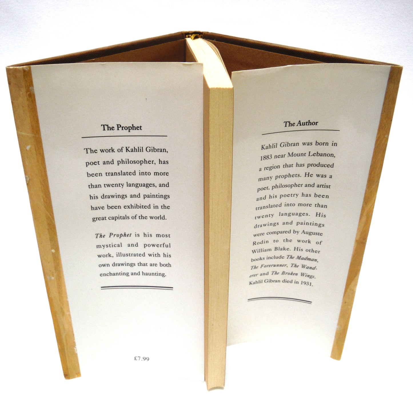 THE PROPHET, By Kahlil Gibran, 1993