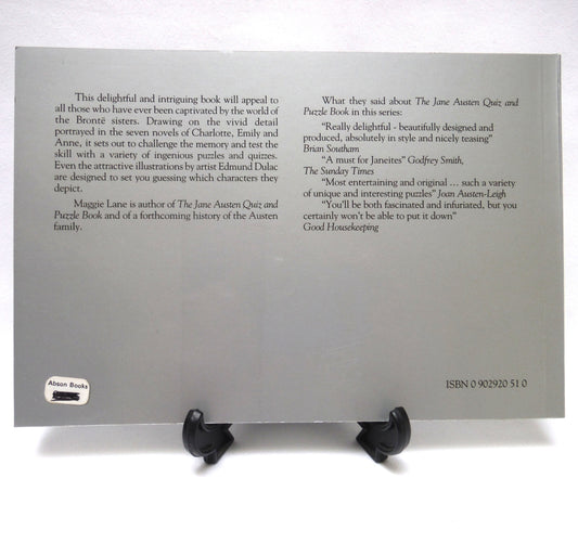 THE BRONTË SISTERS QUIZ AND PUZZLE BOOK, By Maggie Lane (1983 1st Ed.) BRAND NEW OLD STOCK!