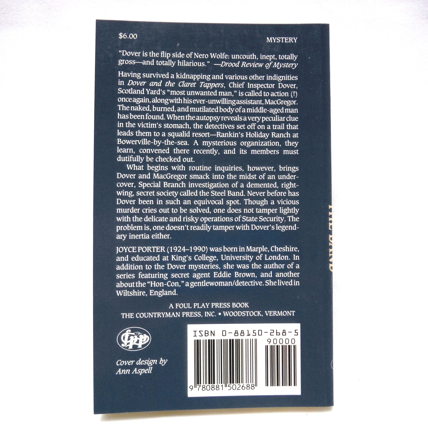 DOVER MYSTERY BOOKS, By Joyce Porter, Published by Foul Play Press: A PAUL'S SPECIAL 6-PACK OF LIKE-NEW BOOKS!