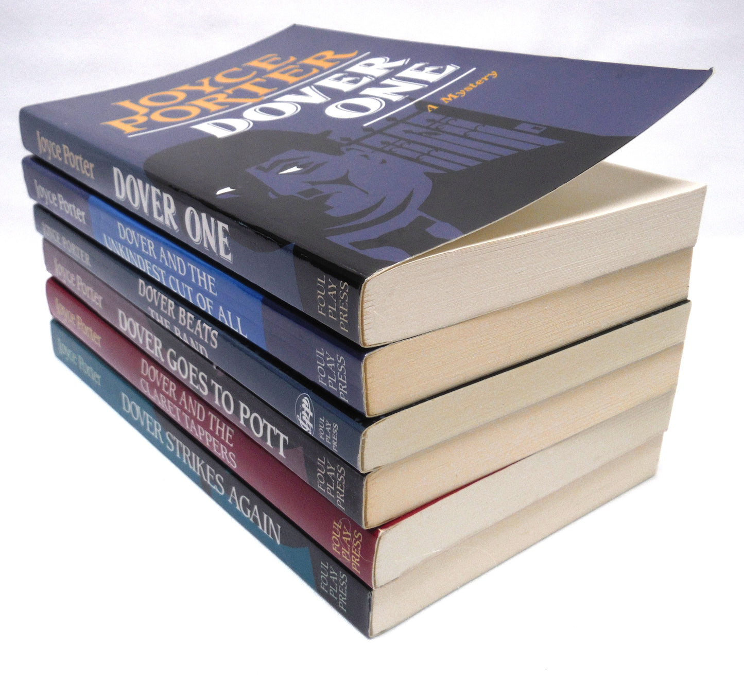 DOVER MYSTERY BOOKS, By Joyce Porter, Published by Foul Play Press: A PAUL'S SPECIAL 6-PACK OF LIKE-NEW BOOKS!