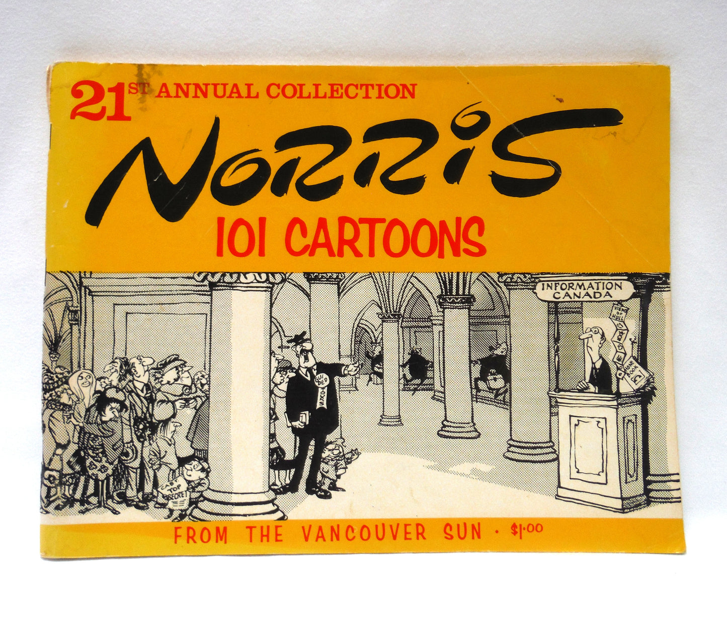 NORRIS, 21st Annual Collection of 101 Cartoons by Len Norris and The Vancouver Sun (1972 1st Ed.)