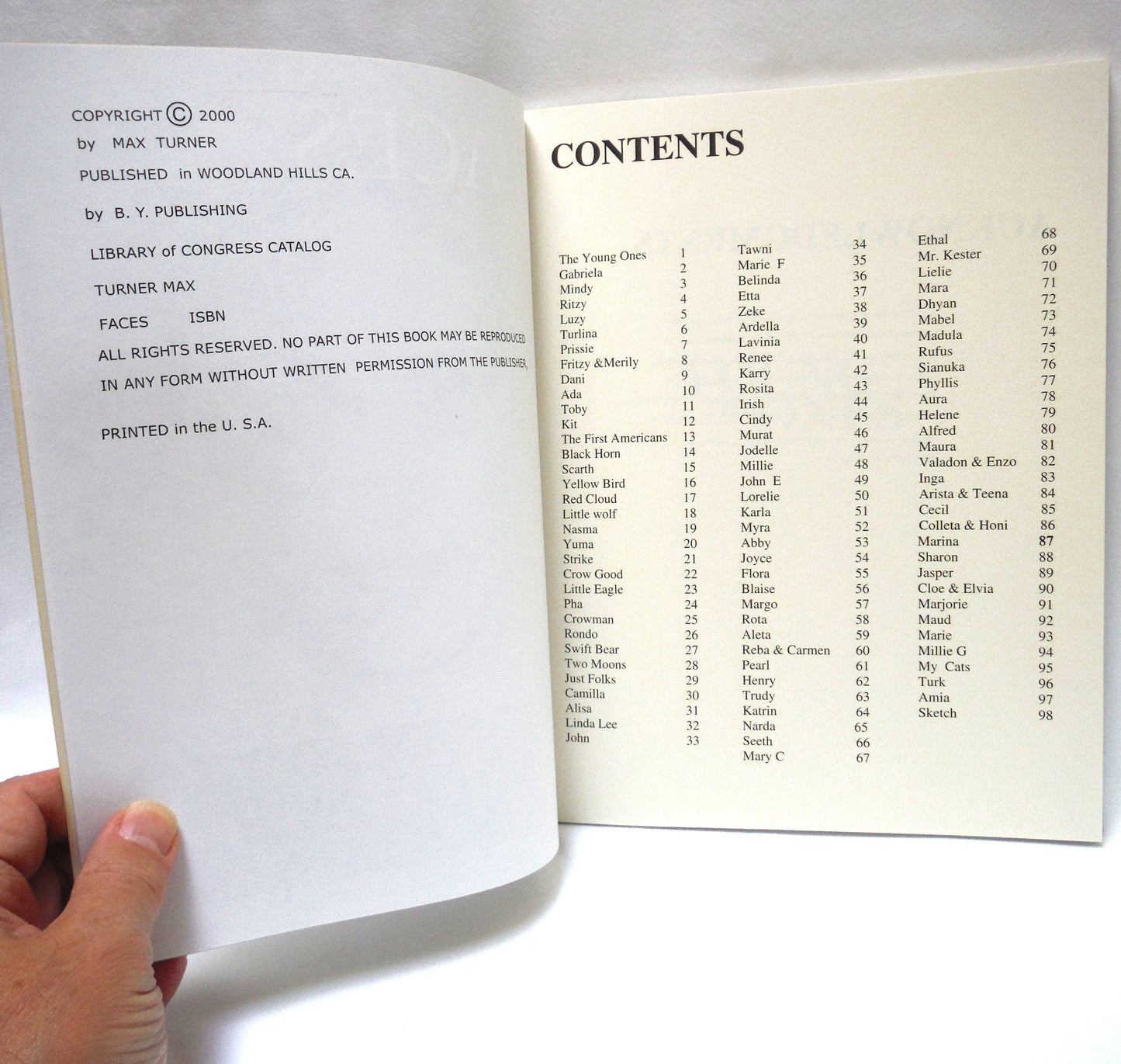FACES: The Drawings of Max Turner (2000 1st Ed.)