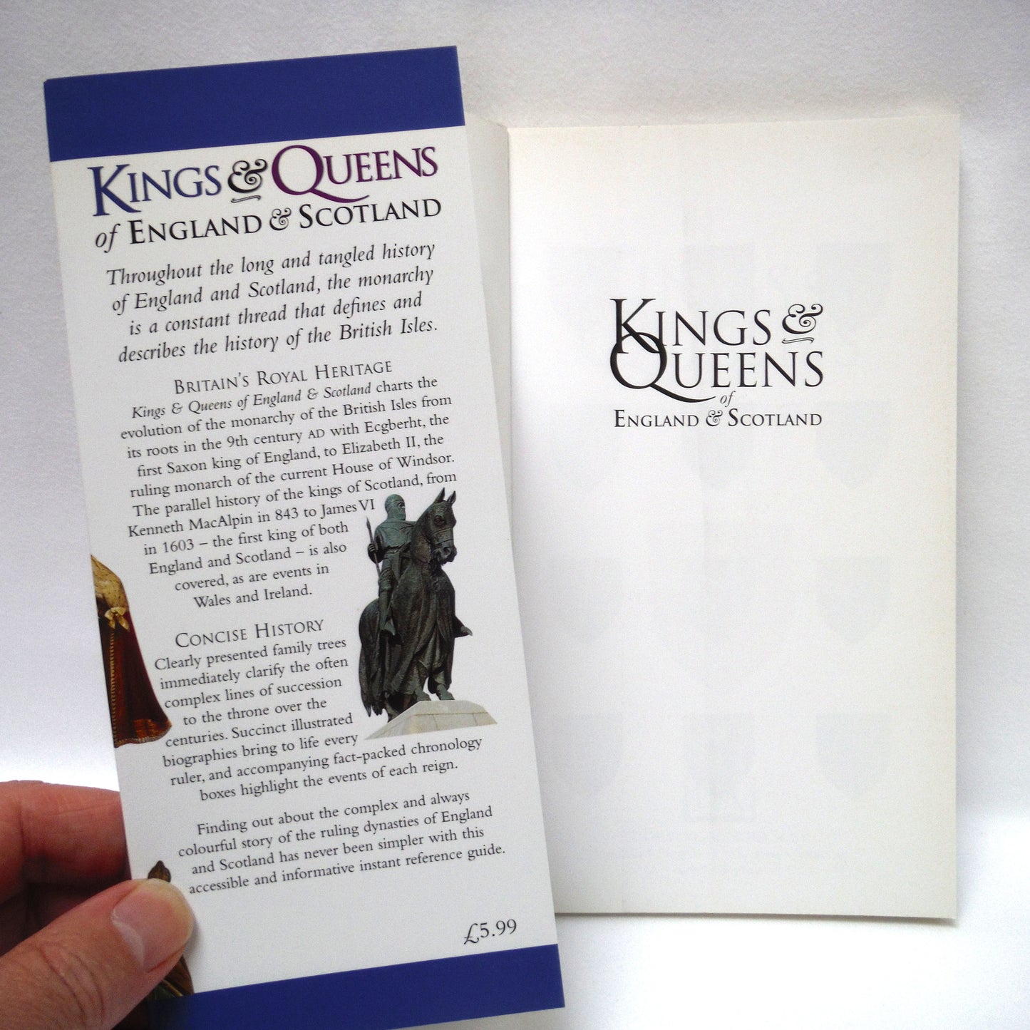 KINGS & QUEEN'S OF ENGLAND and SCOTLAND, A Dorling Kindersley Pocket Guide (1999 1st Ed.)