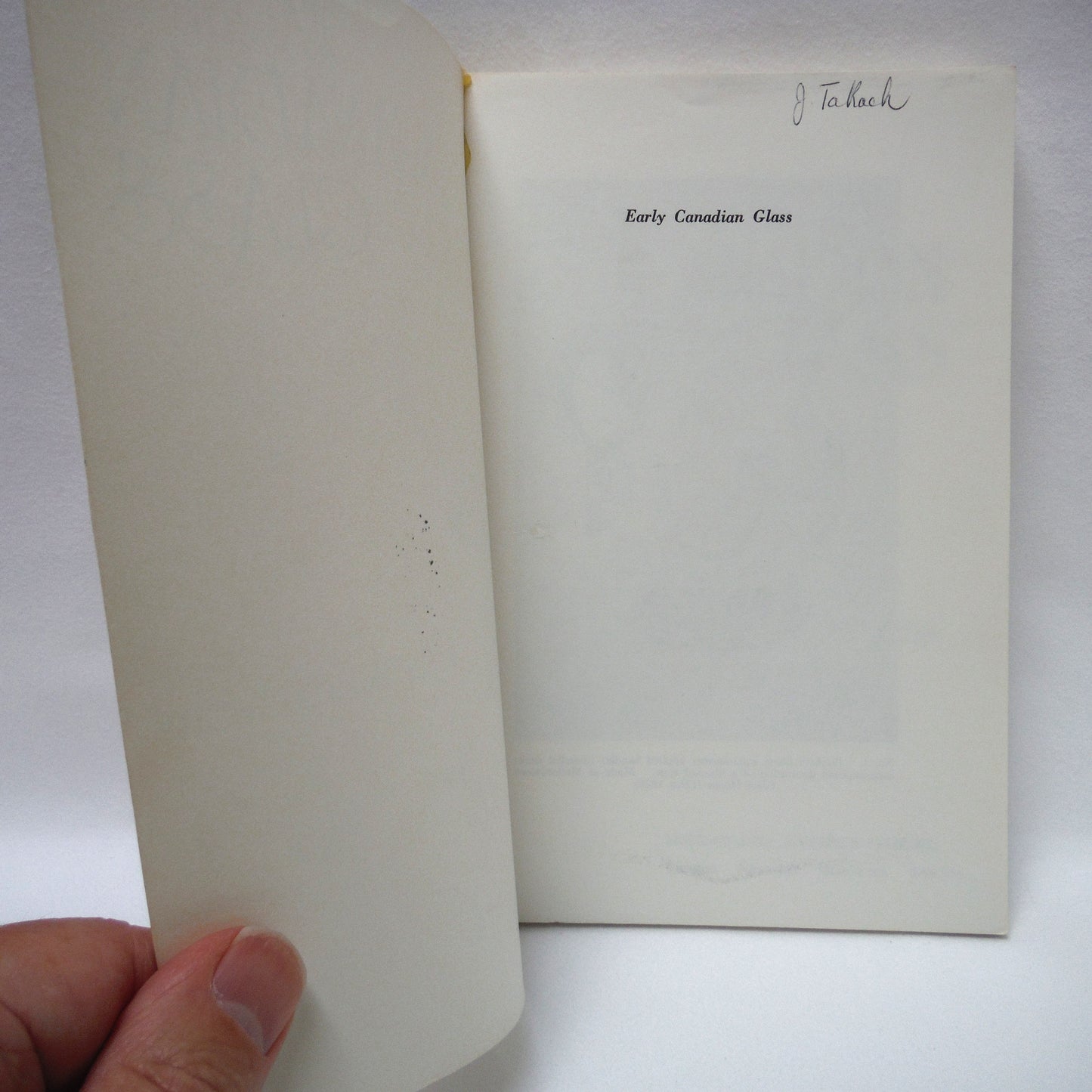 EARLY CANADIAN GLASS POCKET GUIDE, by Gerald Stevens (1967 1st PB Ed.)