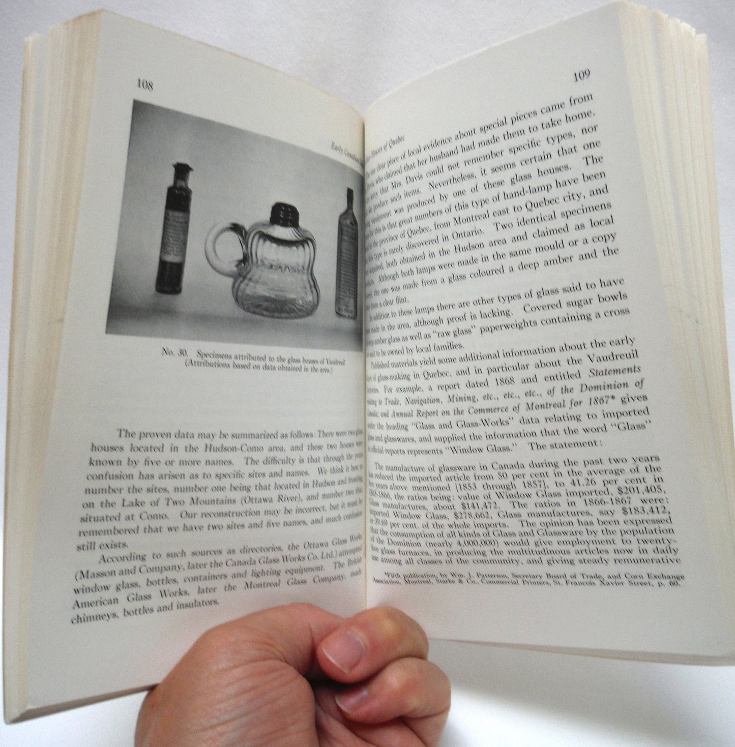 EARLY CANADIAN GLASS POCKET GUIDE, by Gerald Stevens (1967 1st PB Ed.)