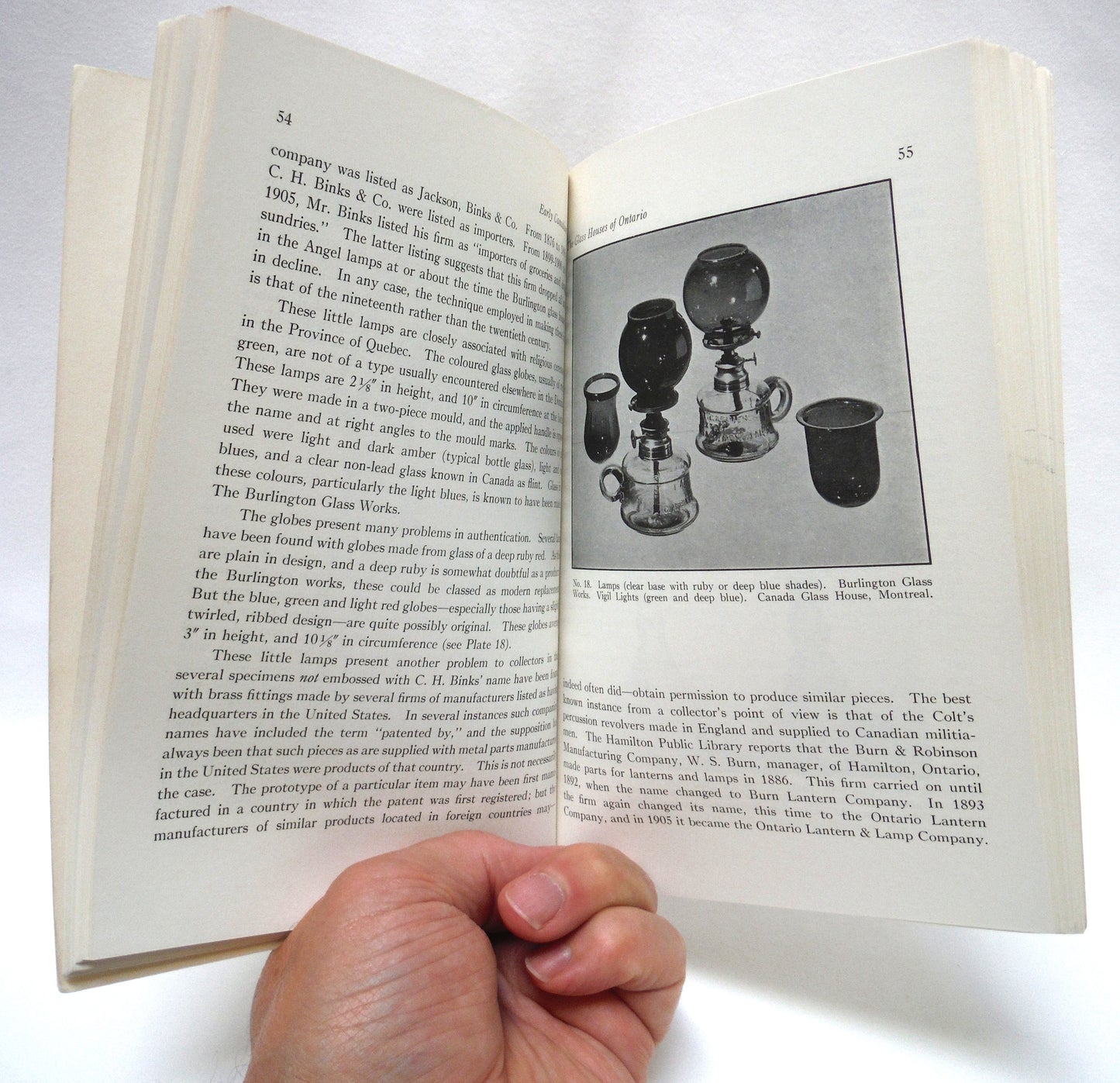 EARLY CANADIAN GLASS POCKET GUIDE, by Gerald Stevens (1967 1st PB Ed.)