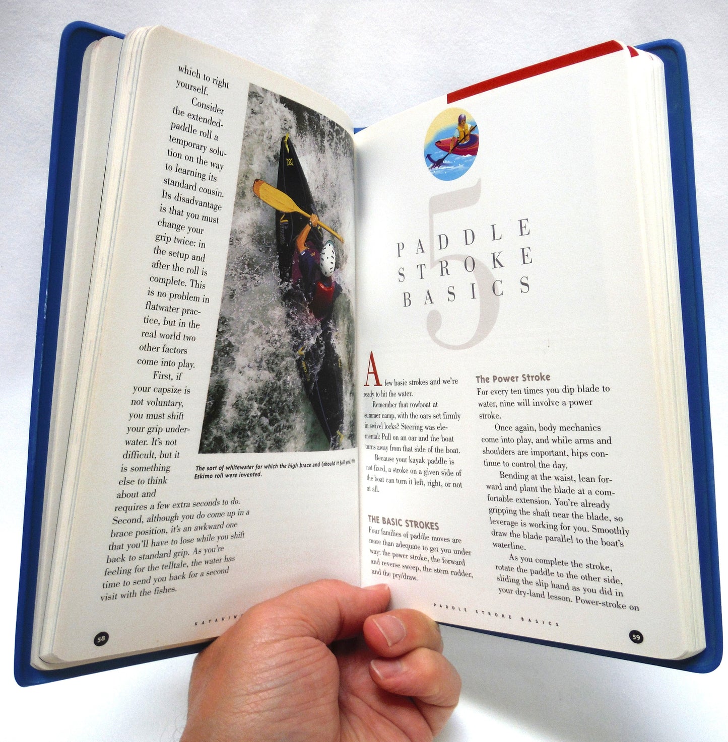 KAYAKING WHITEWATER AND TOURING BASICS: A TRAILSIDE SERIES GUIDE by Steven M. Krauzer (1995 1st Ed.)