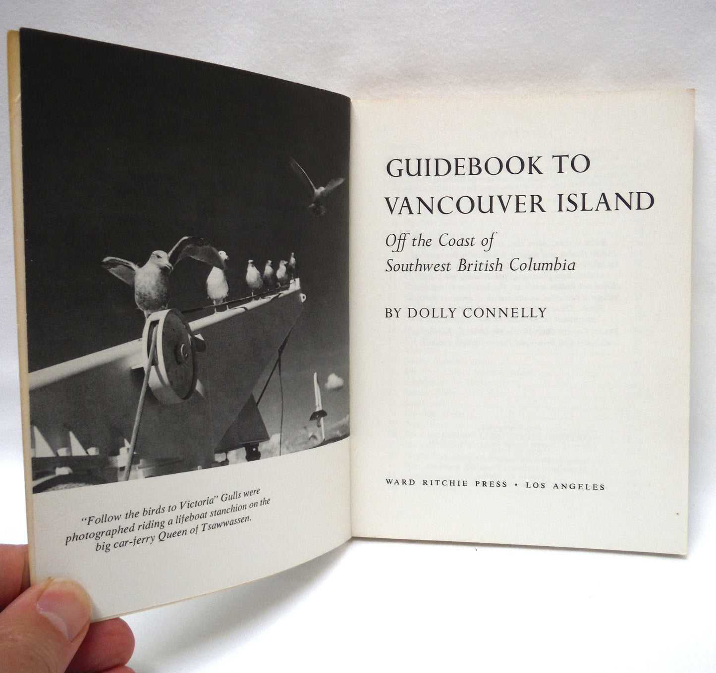 GUIDEBOOK TO VANCOUVER ISLAND, Off the Coast of Southwest British Columbia, by Dolly Connelly (1973 1st Ed.)