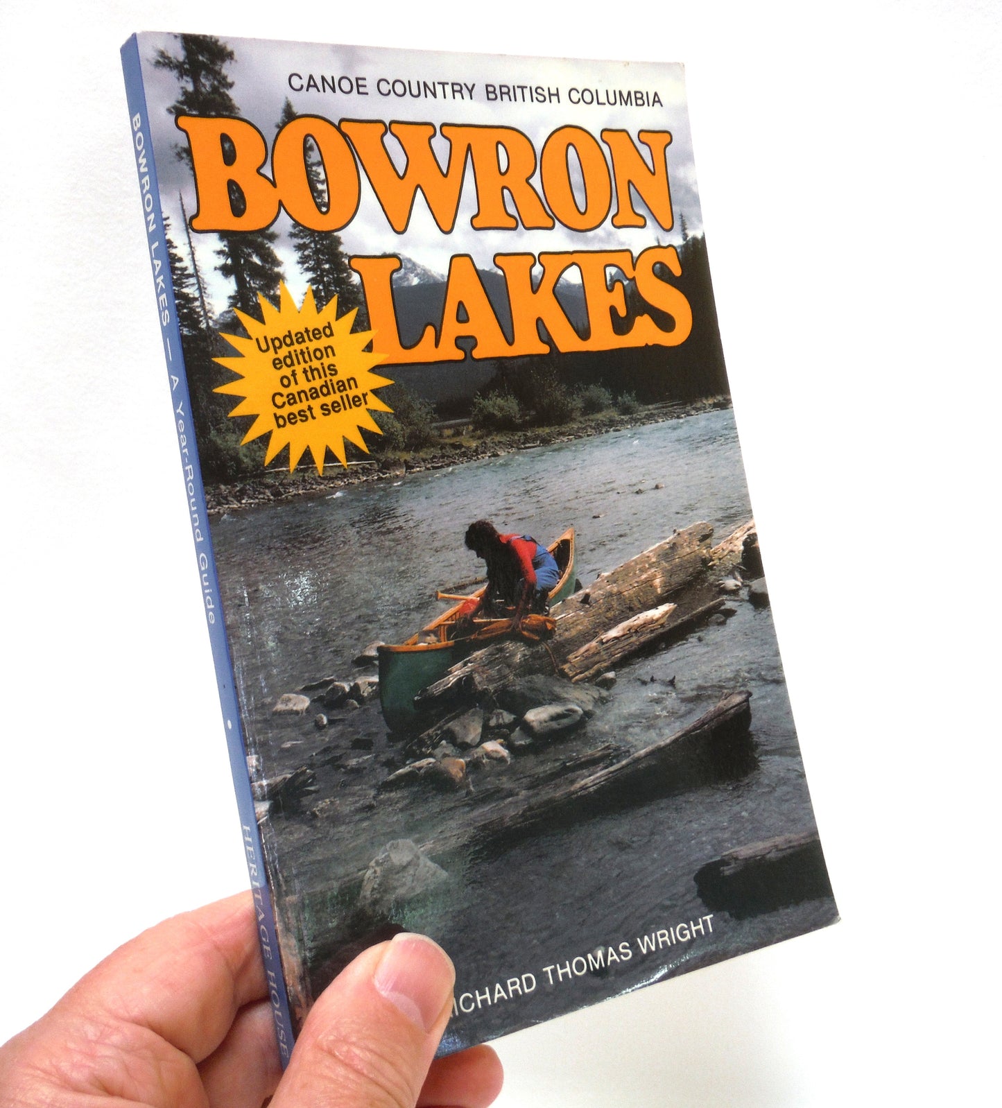 BOWRON LAKES, Pocket Guide to Canoe Country British Columbia, by Richard Thomas Wright (1989 Updated Edition)