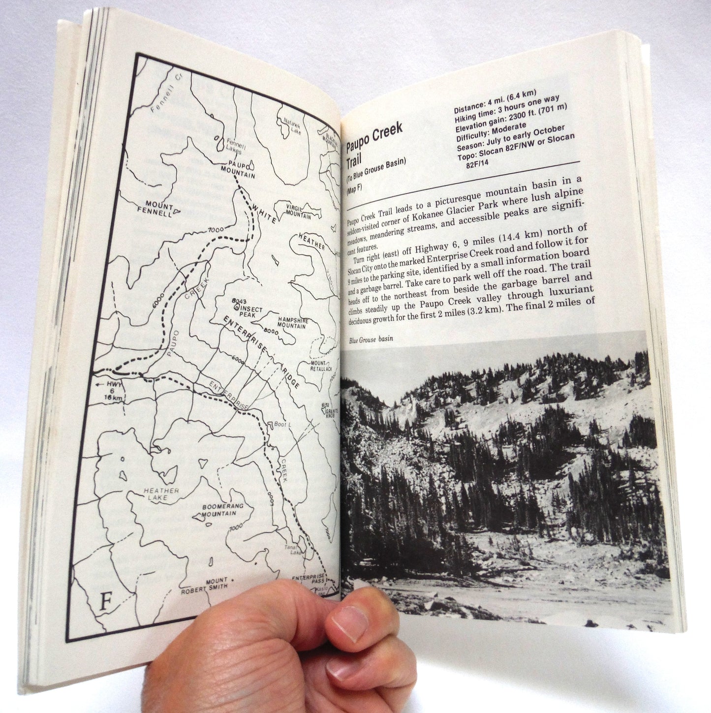 EXPLORING THE SOUTHERN SELKIRKS, Including the Valhallas and Kokanee Glacier Provincial Parks, by John Carter and Doug Leighton (1980 1st Ed.)