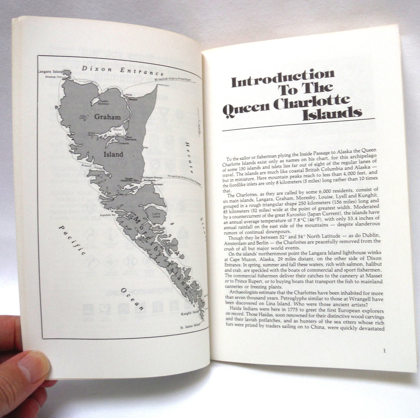 A GUIDE TO THE QUEEN CHARLOTTE ISLANDS, A Milepost Publication Written by Neil G. Carey, 1989