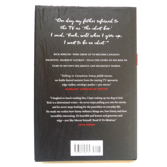 TALKING TO CANADIANS, A Memoir by Rick Mercer (2021 1st Ed.)