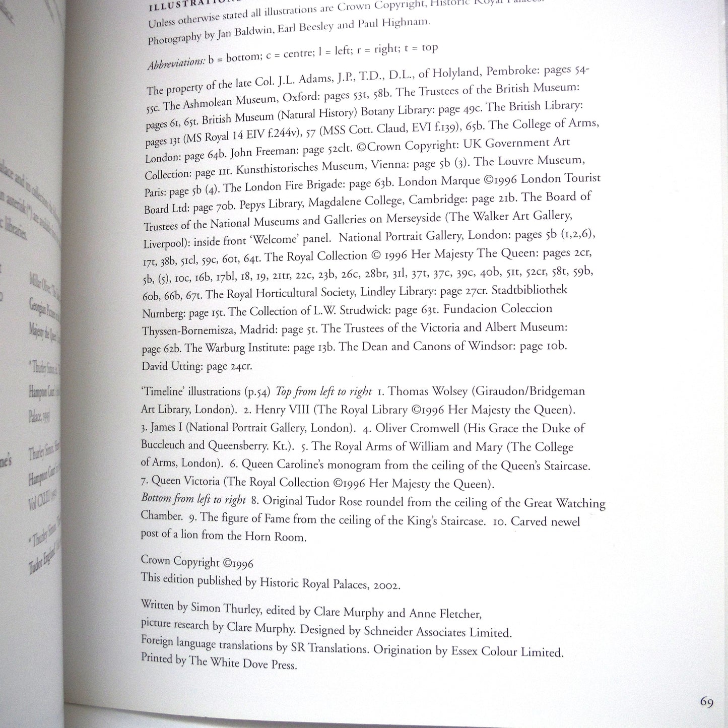 HAMPTON COURT PALACE: The Official Guidebook, 2002