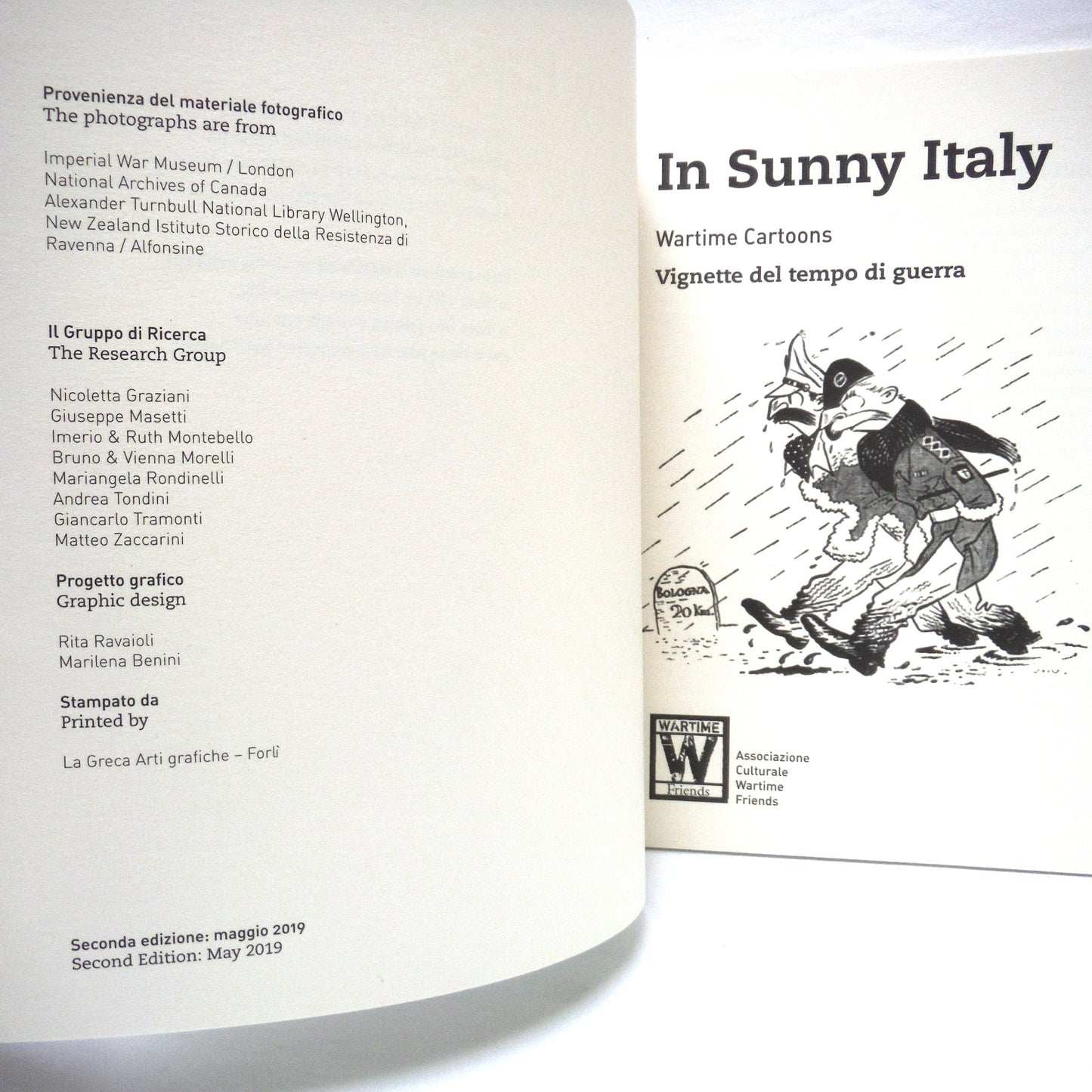 IN SUNNY ITALY, Wartime Cartoons - Vignette del tempo di guerra, An Exhibit by The Imperial War Museum of London, 2019