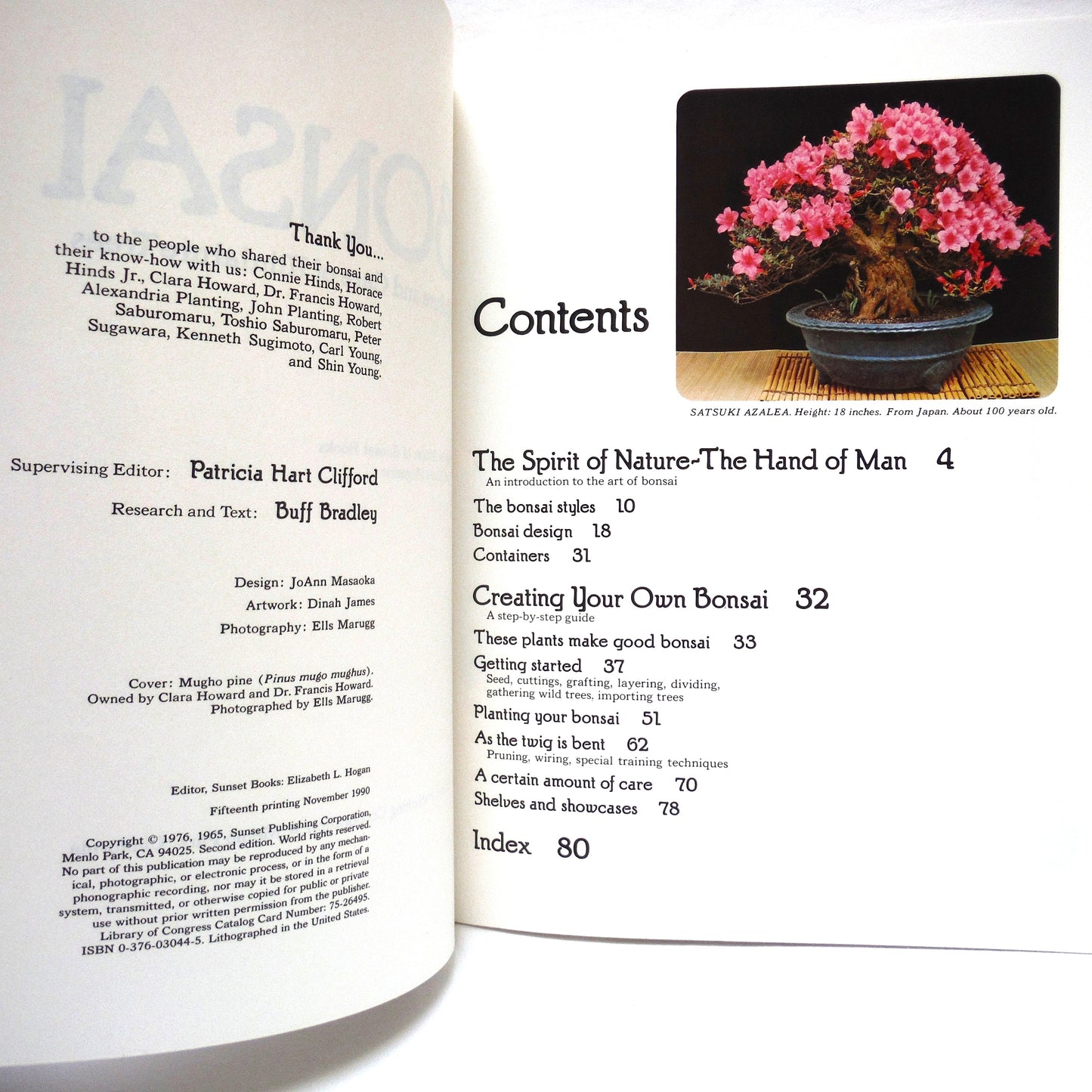 BONSAI: An Illustrated Gide to an Ancient Art, by Sunset Publishing, 1976
